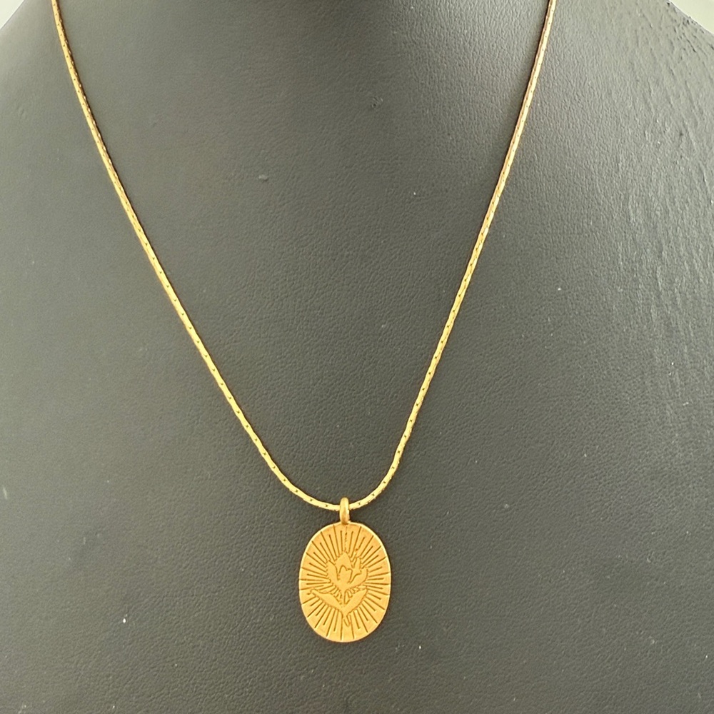 (64) MADEWELL NWOT Gold Flower Necklace
